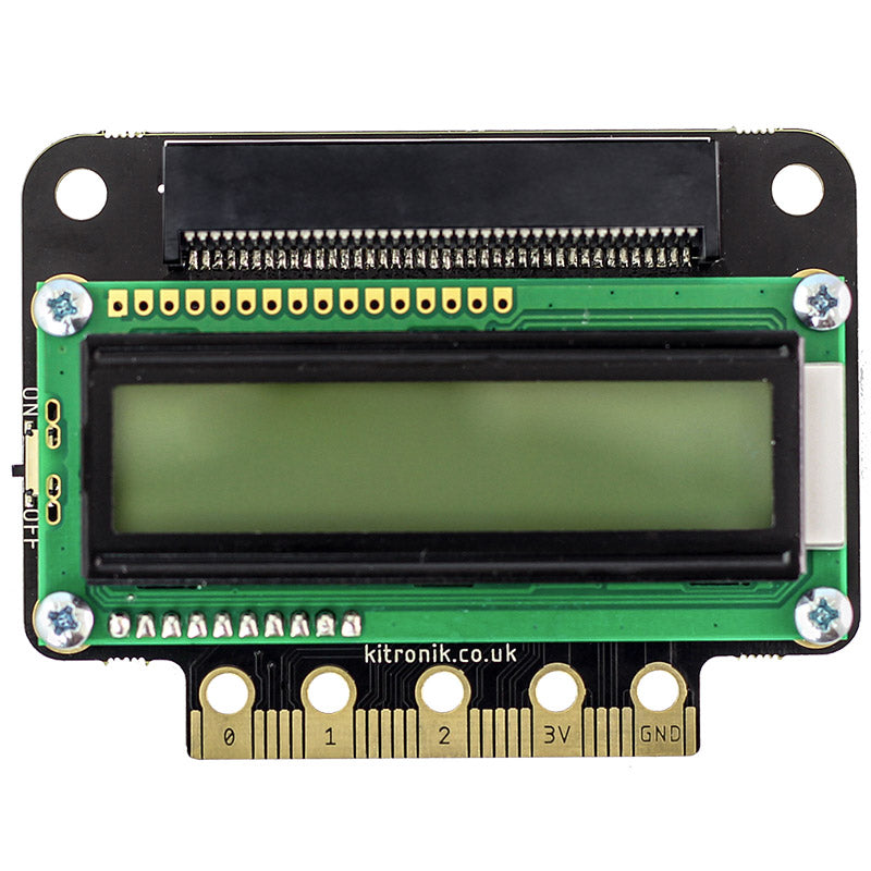 large view text 32 microbit lcd screen front