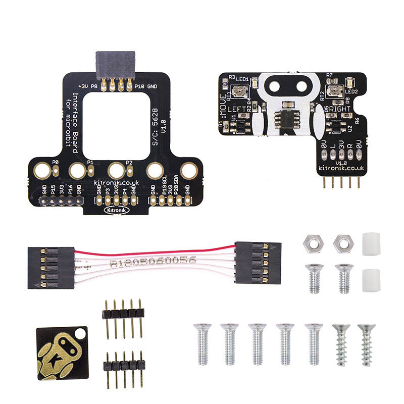 large line following add on move mini microbit parts