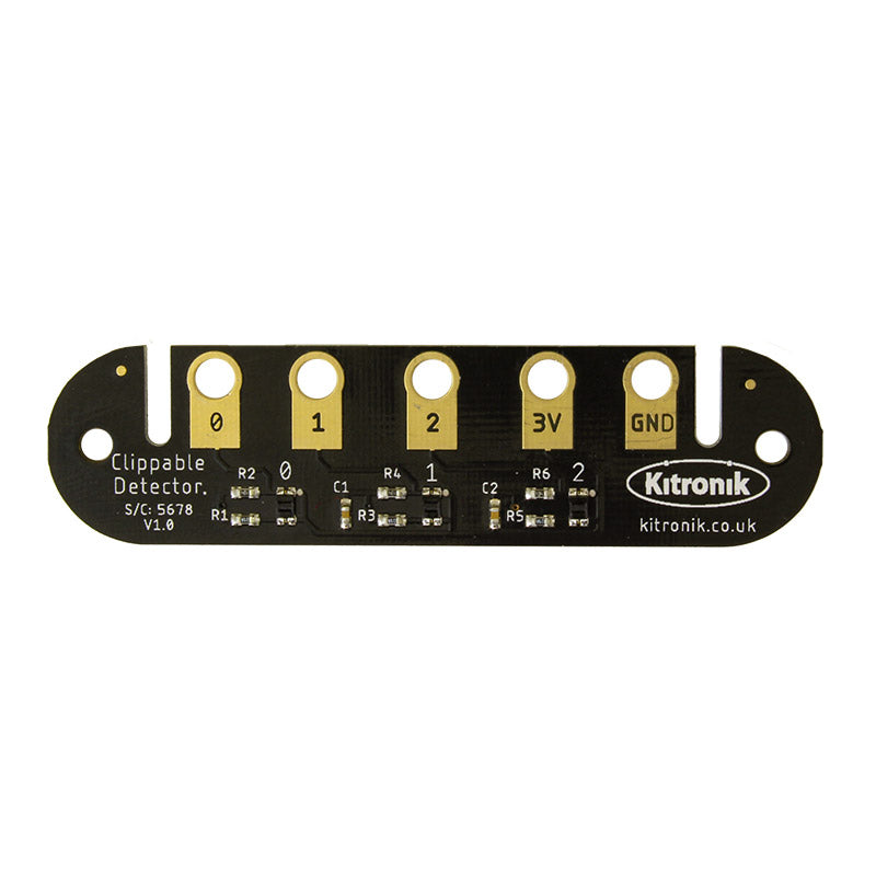large clippable detector board microbit front