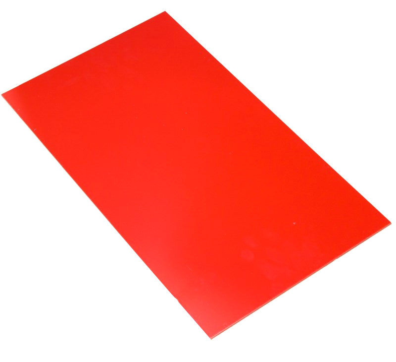 High Impact Polystyrene Sheet (HIPS) 1mm x 457mm x 305mm red