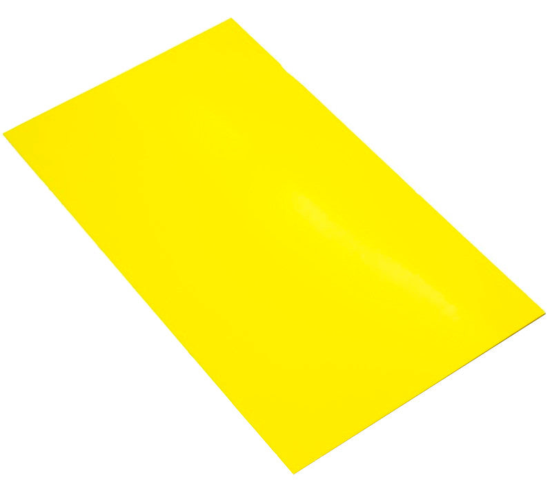 High Impact Polystyrene Sheet (HIPS) 1mm x 457mm x 305mm yellow
