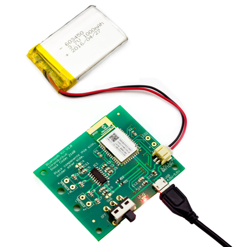 additional bluetooth amp kit connected