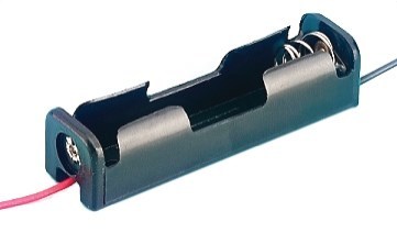 large aa battery holder with leads