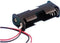 large 2xaa battery holder with leads