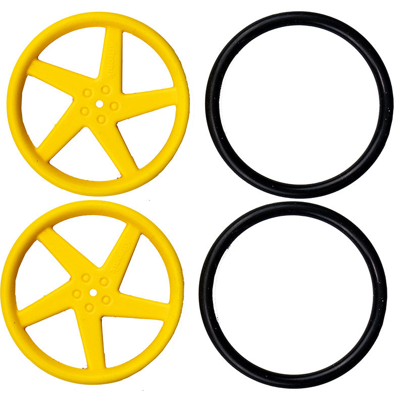 Kitronik Yellow Wheels – Kitronik Ltd