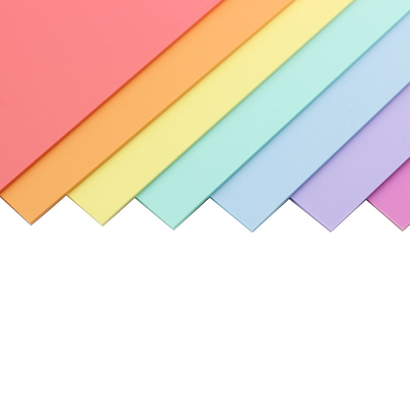 Perspex Sweet Pastels 3mm x 600mm x 400mm all colours