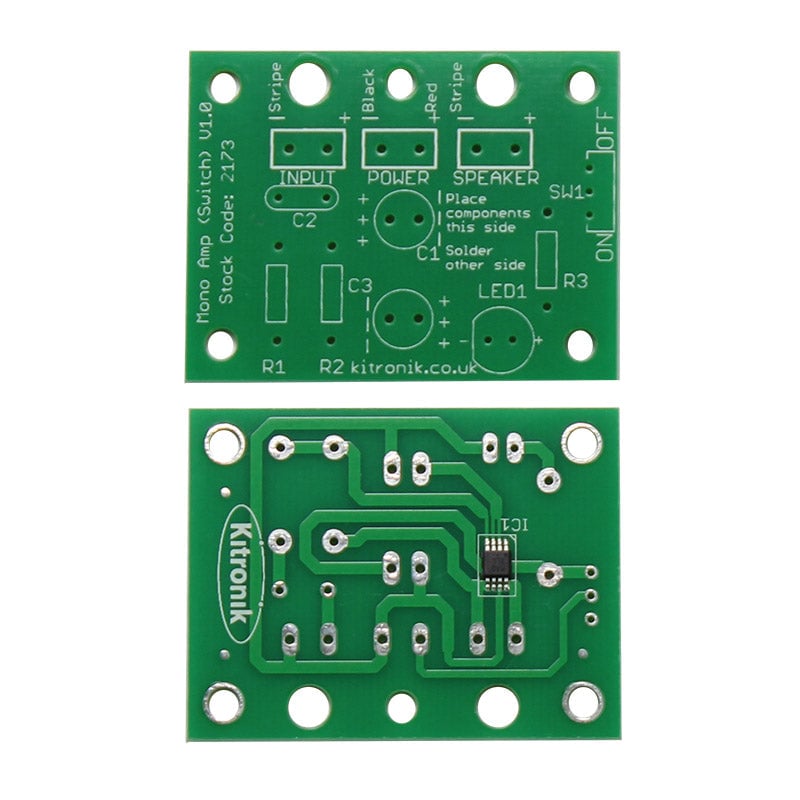additional 3 mono amp kit power switch led pcb