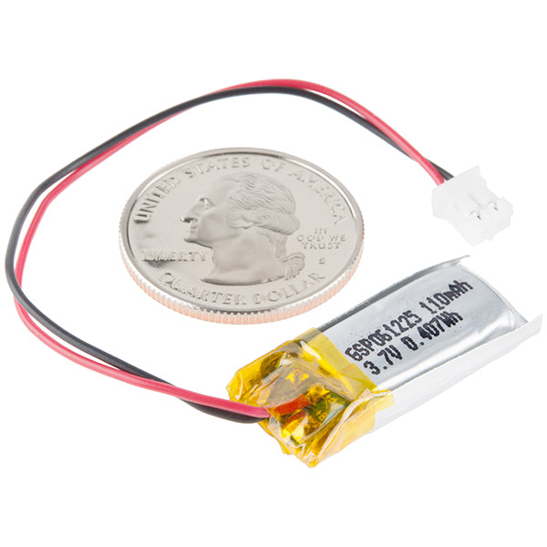 additional e textiles polymer lithium ion battery 3 7v 110mah size