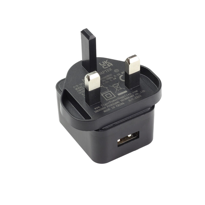 Type A 5V USB Power Supply - UK Mains 1A - Image 3