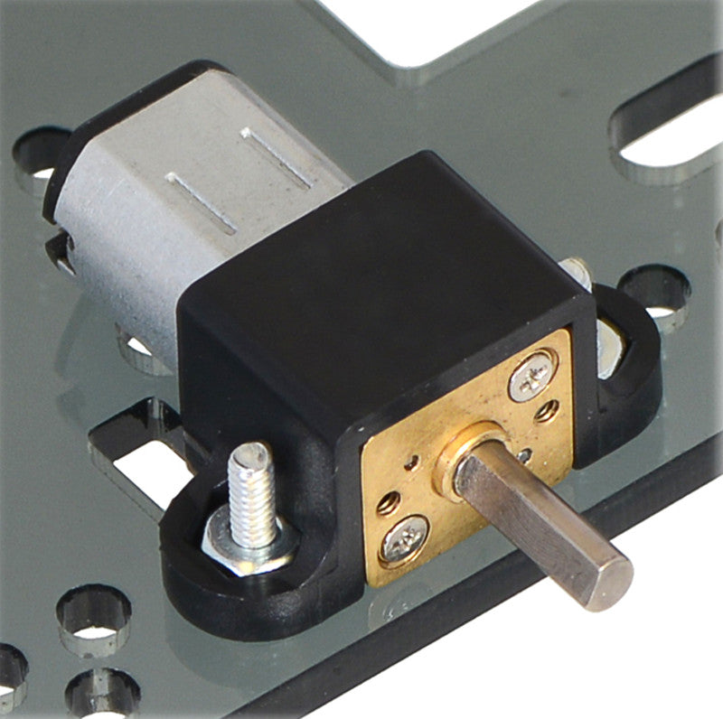 additional micro metal garmotor bracket pair black mounted top