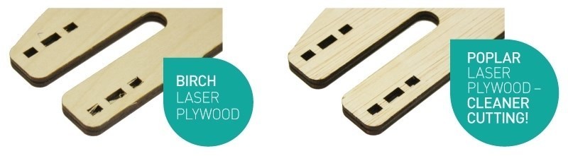 additional 4mm poplar laser plywood (laserply)