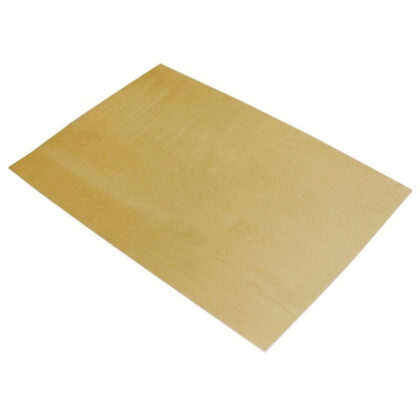 Fretsaw Wood Pack - 3 Plywood Poplar Panels, 6mm Thick, DIN A3 Size (30x42cm), Bleached