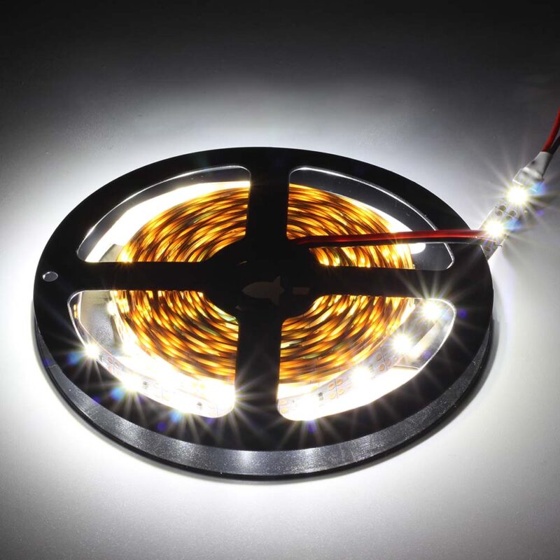 White Flexible LED strip, 300 LEDs, 5VDC, 5m Reel - Image 3