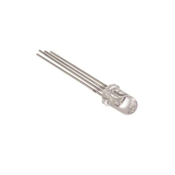 RGB 5mm Water Clear LED - 45deg - 2100mCd - Cmn Cathode - Kitronik