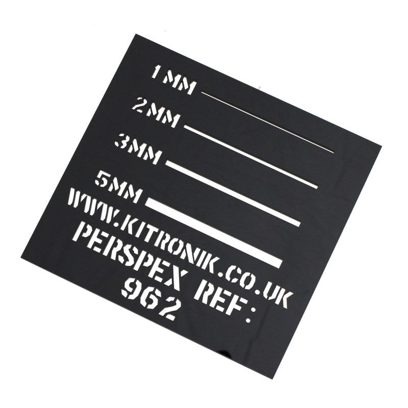 large black perspex acrylic sheet opaque