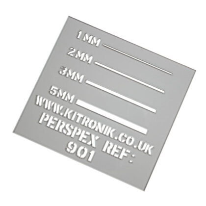 Grey 901 Perspex Sheet (Transparent) 3mm x 600mm x 400mm