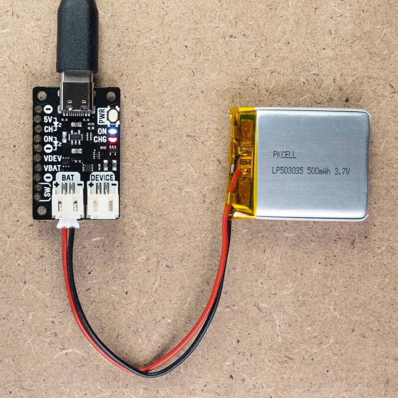 Pimoroni Lipo Amigo Pro - Lipo Charger connected