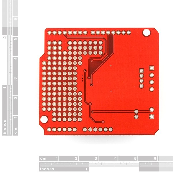 additional ardumoto motor driver shield PCB bottom