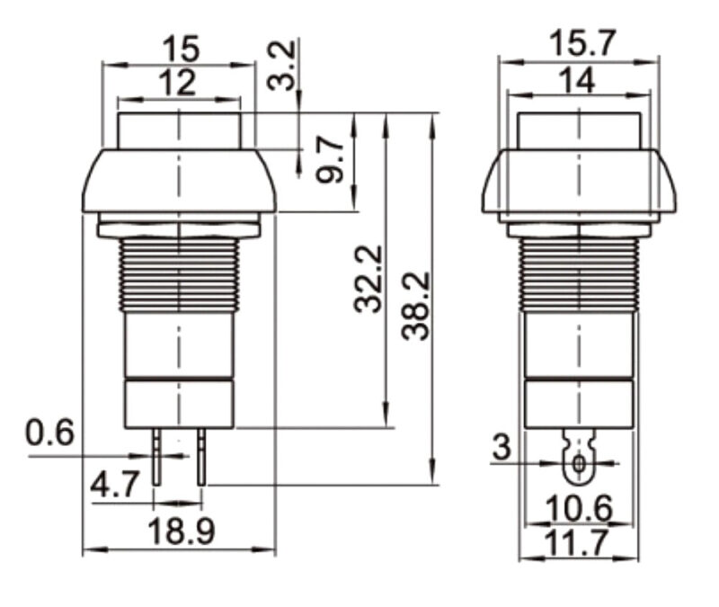 Monk Makes - Raspberry Pi - Squid Button - non latching - Image 3