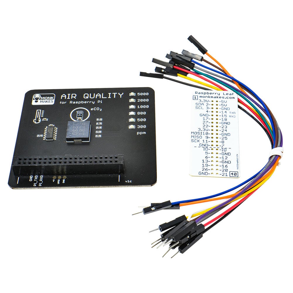 Monk Makes - Air Quality Kit for Raspberry Pi