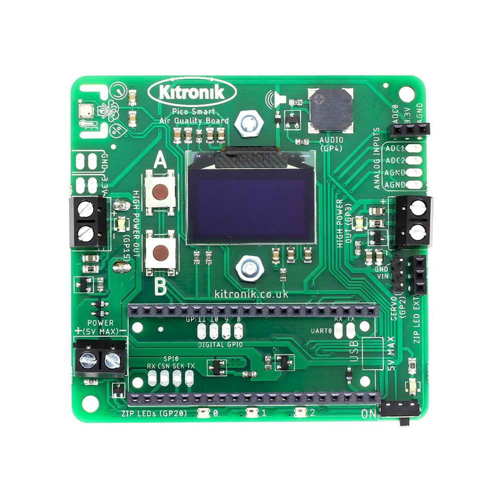 Kitronik Air Quality Datalogging Board for Pico - Image 2