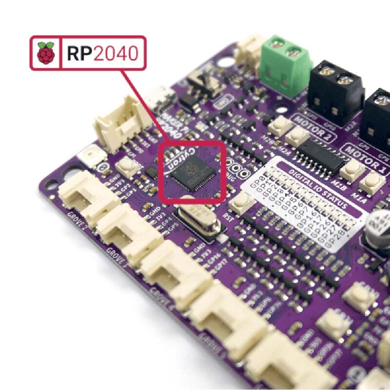 Cytron Maker Pi RP2040 : Simplifying Robotics with Raspberry Pi® RP2040 - Image 4