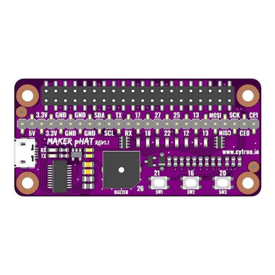Cytron Maker pHAT: Simplifying Raspberry Pi for {Education} – Kitronik