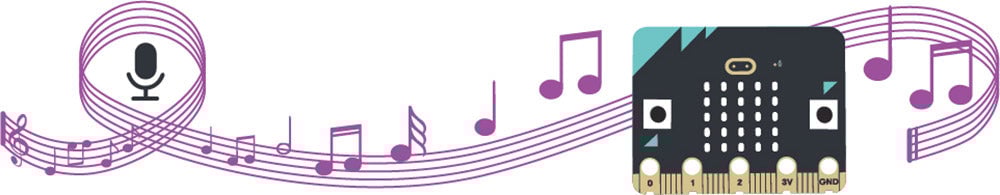 microbit v2 is wired for sound