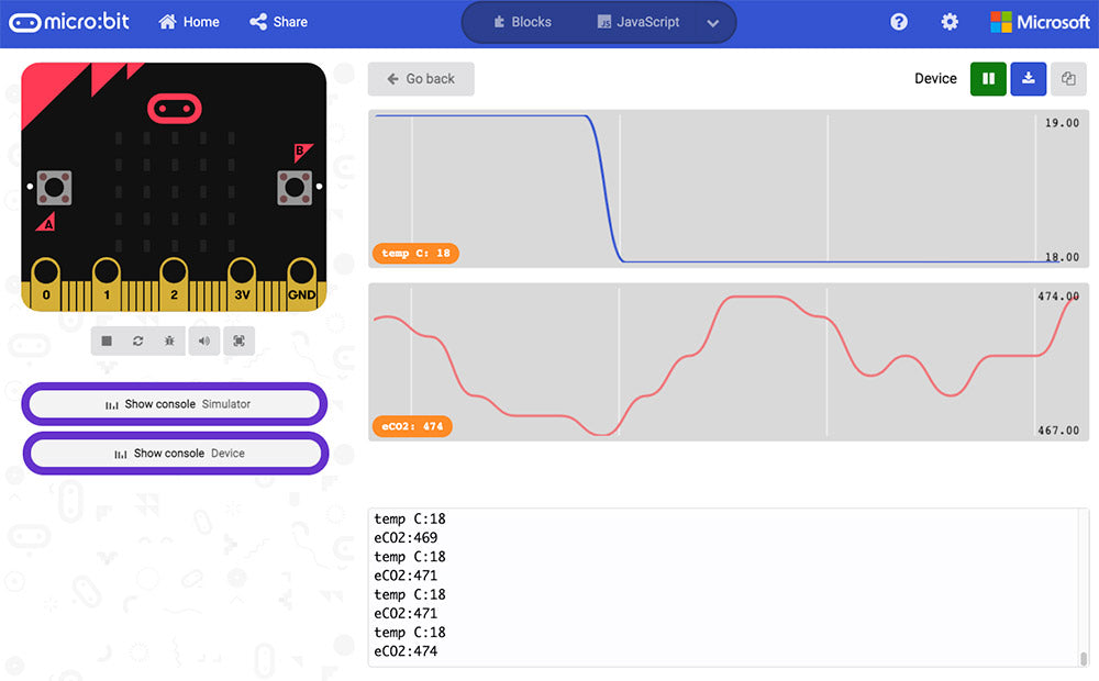Monk Makes Air Quality Kit for micro:bit datalogging