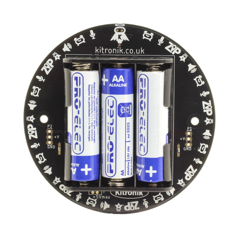 with batteries inserted