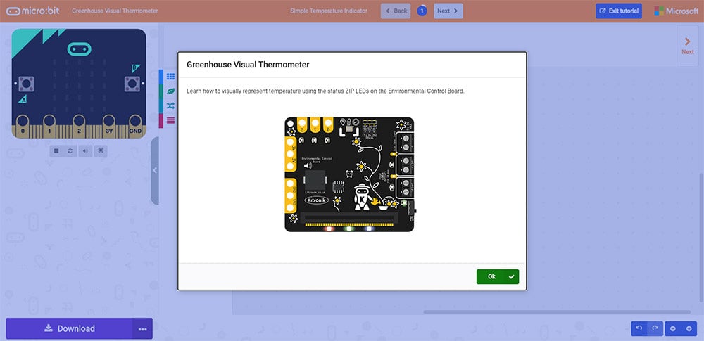 Online MakeCode Tutorials For The Greenhouse Kit A