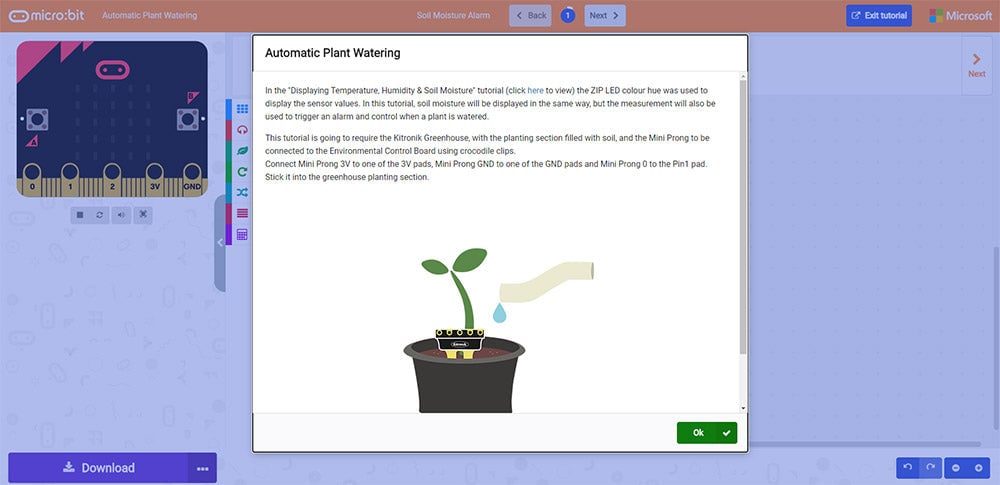 Online MakeCode Tutorials For The Greenhouse Kit