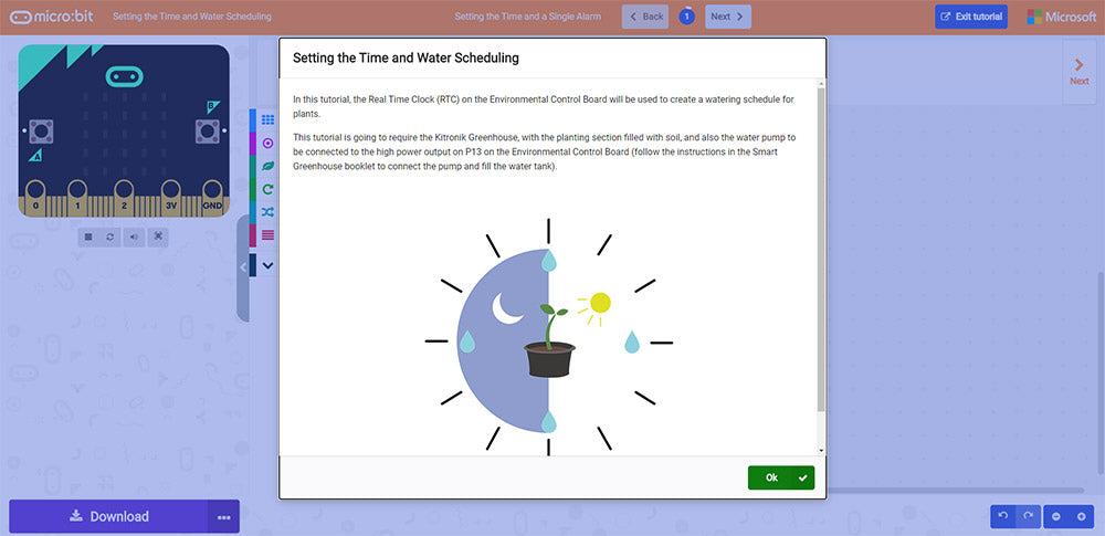 Online MakeCode Tutorials For The Greenhouse Kit E