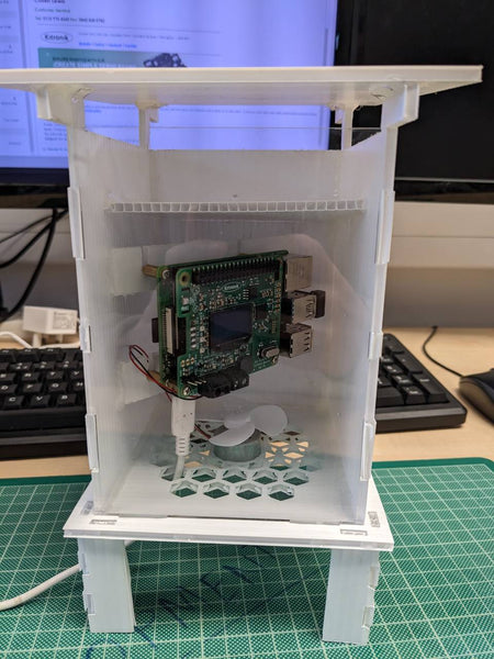 Air Quality HAT Outdoor Enclosure - Build Roof and Raspberry Pi Viewing Panel