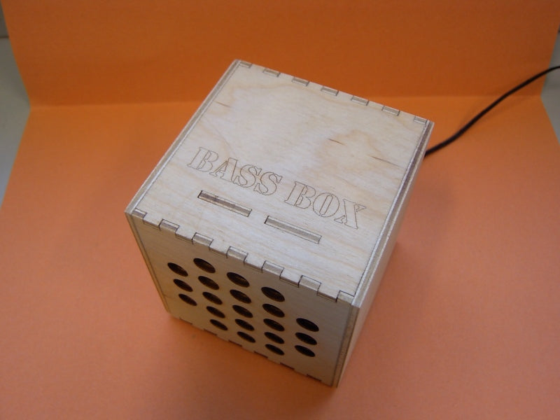 Gallery ‘Bass Box’ Laser Cut from Plywood – Hardenhuish High