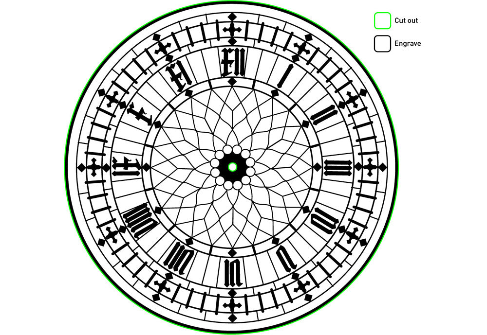 Making A Custom Clock Face With Laser Engraving Laminate Sheets engraving
