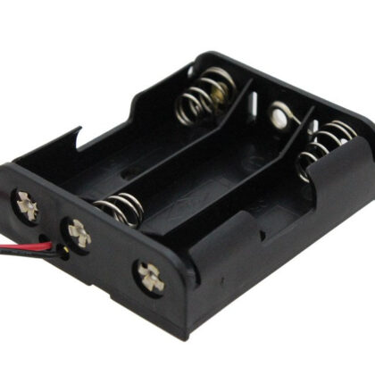 large 3x aa battery holder with wires