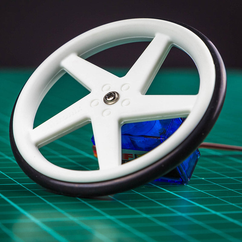 SV additional press moulded wheel servo motor tyres pair on