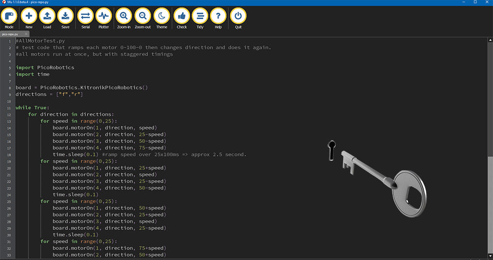 Using CircuitPython With The Kitronik Motor Driver Boards for Raspberry Pi Pico
