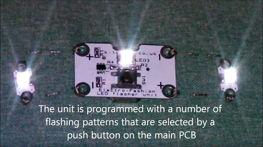 Video Electro-Fashion Flasher Controller & LEDs Demo
