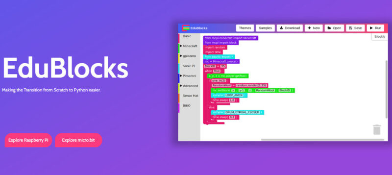 EduBlocks Editor For microbit Getting Started – Kitronik