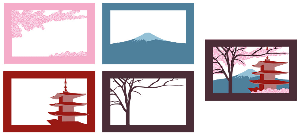 Create a 3D Japanese Landscape From Laser Cut Layered Parts layers