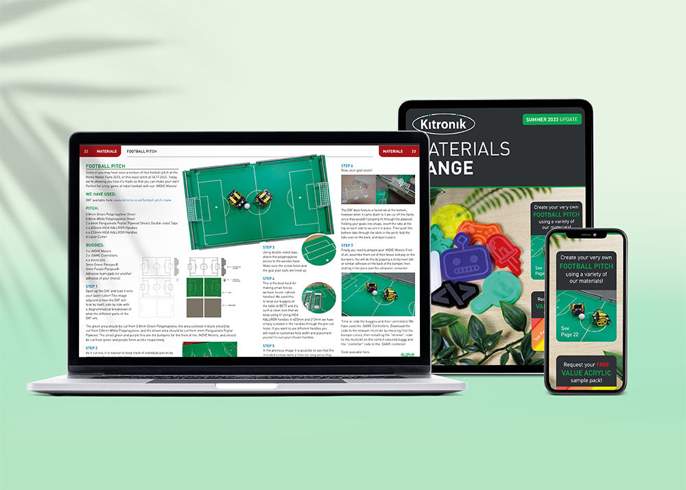 Kitronik Spring Materials Update Flyer 2023