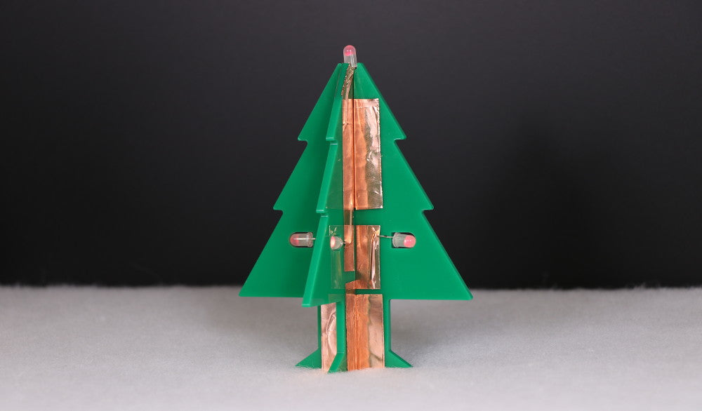 Day 4 – Copper Tape LED Christmas Tree