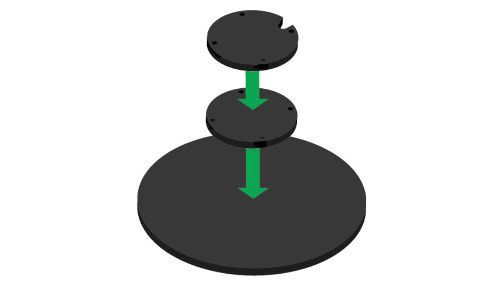 Lasercut & Thermoformed Polypropylene Rose Lamp 3