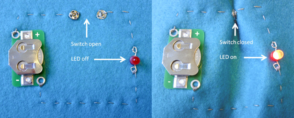 How to Make a Basic E-Textile LED Circuit