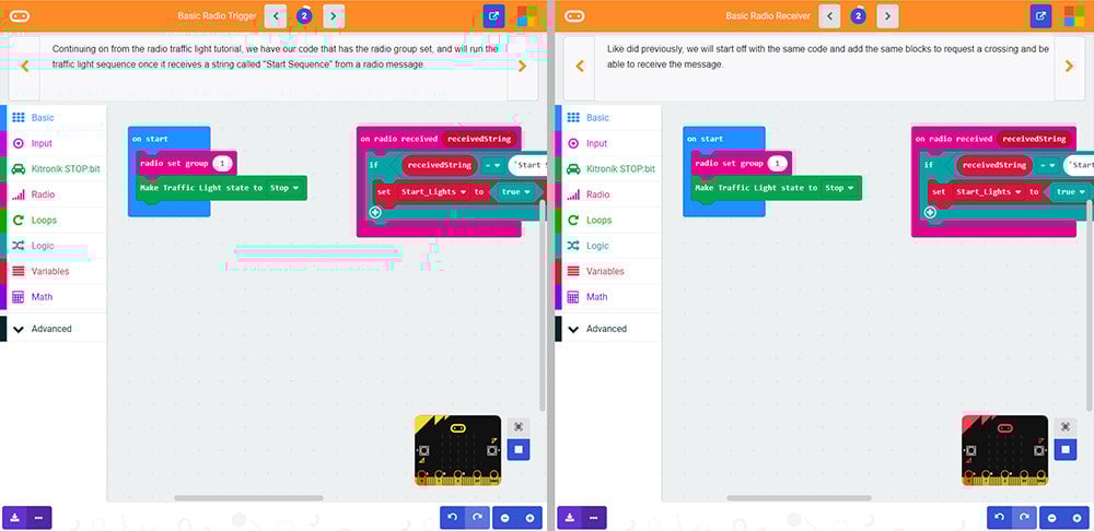 Free Online MakeCode Tutorials For STOP:bit for micro:bit