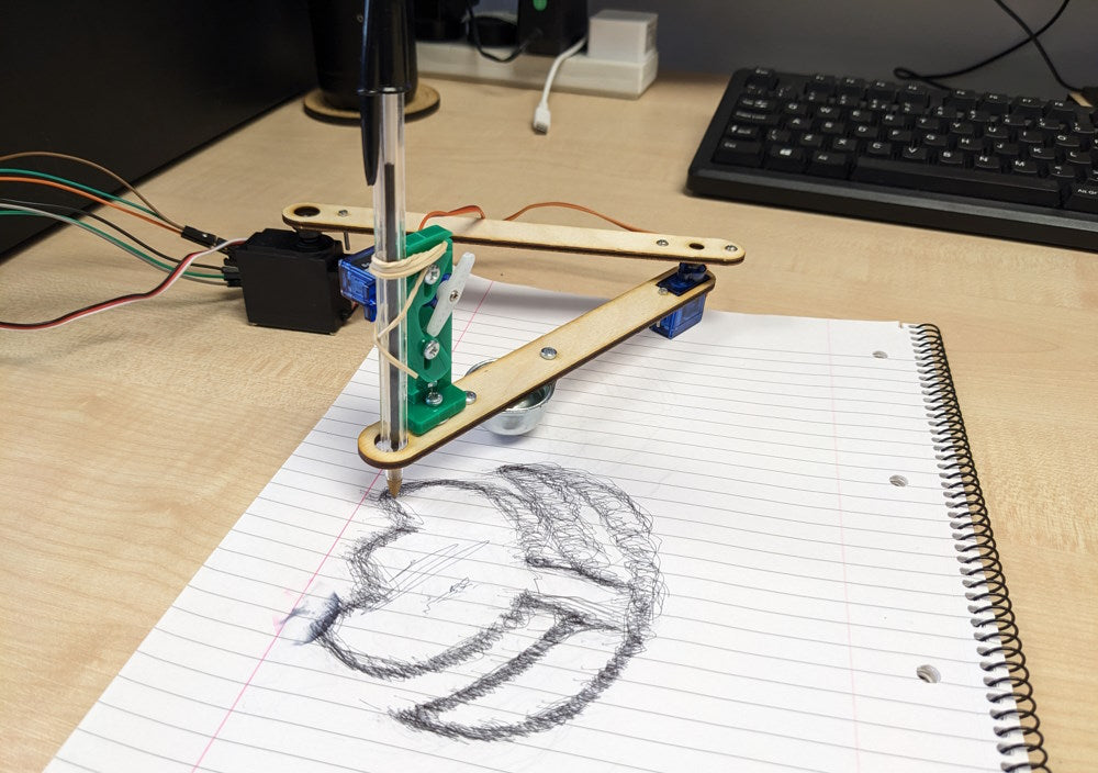 Making an Advanced Pico Drawing Robot Arm flower still