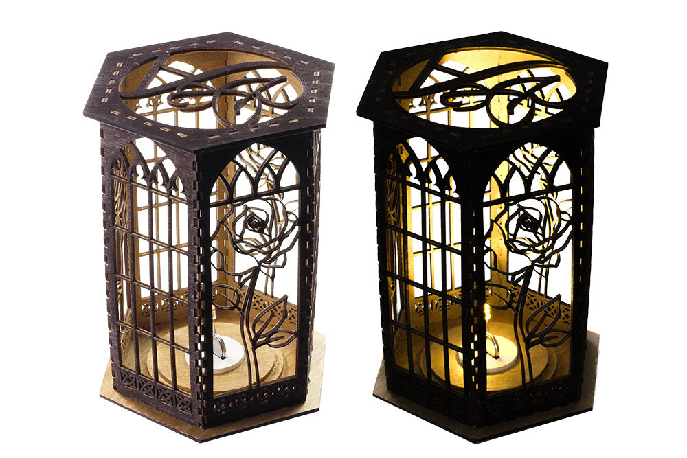 How to make a simple Valentines Lamp with a Candle Effect LED