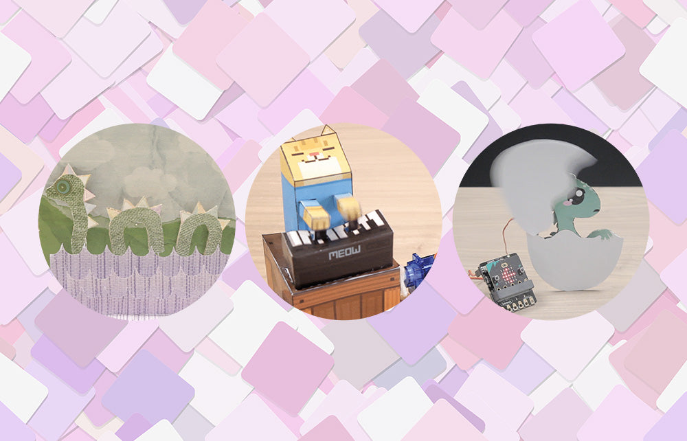 Automating Paper Automata with the :CREATE Simple Servo Board for micro:bit